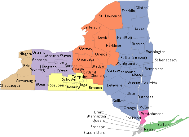 new york state map by county. Food Bank of Western New York